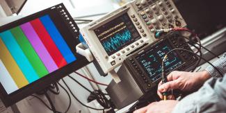 Video Lab Workbench Tektronix Oscilloscope Colorbars Leader Monitor